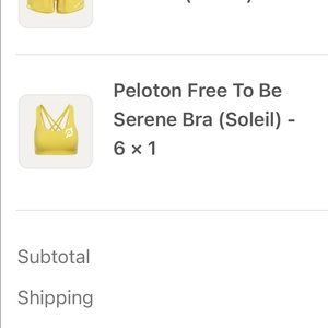 Peloton Free To Be Serene Bra (Soleil)